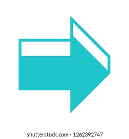 Arrow sign 3D icon navigation button three dimensional pointer symbol created in flat style.This design graphic element is saved as a vector illustration in the EPS file format.