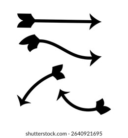 an arrow sign art vector set