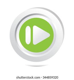 Arrow sign button icon vector illustration