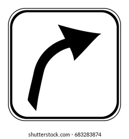 Arrow sign button on white background. Vector illustration.