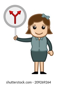 Arrow Sign - Cartoon