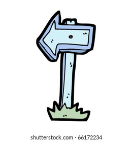 arrow sign cartoon