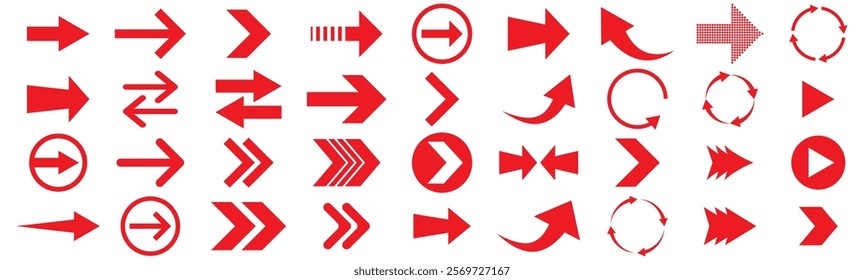 Arrow sign collection on white background vector image. Arrow icon. Mega set of vector arrows. Arrows set. Arrow icon collection. Set different arrows or web design.