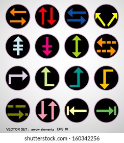 arrow sign colorful