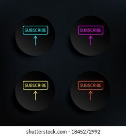 Up arrow sign up arrow dark badge color set icon. Simple thin line, outline vector of web icons for ui and ux, website or mobile application