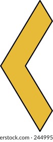 Arrow sign for design your work.