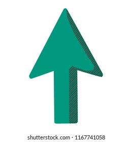 arrow sign up direction icon