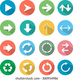 Arrow sign flat icon