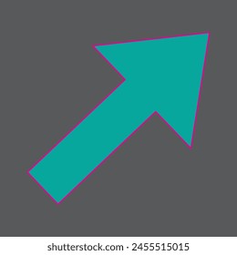 icono de Vector plano de signo de flecha
