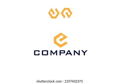 arrow sign growth technological cargo transport logo design inside letter g