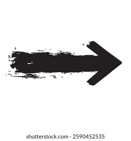 Arrow Sign with Grunge Texture