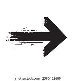 Arrow Sign with Grunge Texture