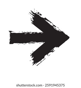 Arrow Sign with Grunge Texture
