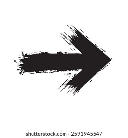 Arrow Sign with Grunge Texture