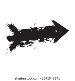 Arrow Sign with Grunge Texture