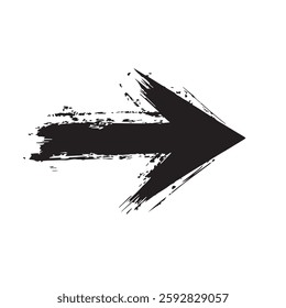 Arrow Sign with Grunge Texture
