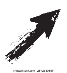 Arrow Sign with Grunge Texture