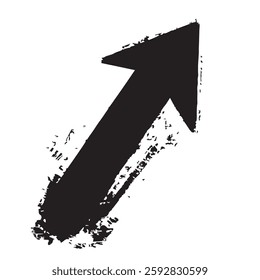 Arrow Sign with Grunge Texture