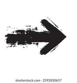 Arrow Sign with Grunge Texture