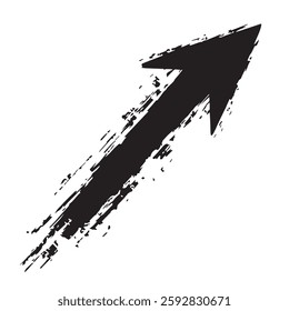 Arrow Sign with Grunge Texture