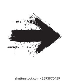 Arrow Sign with Grunge Texture