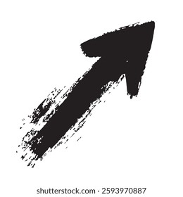 Arrow Sign with Grunge Texture