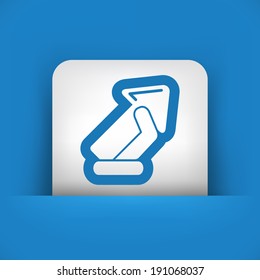 Arrow sign icon