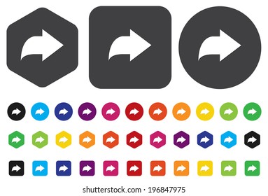 Arrow sign icon