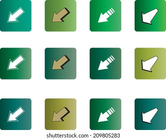 Arrow sign icon