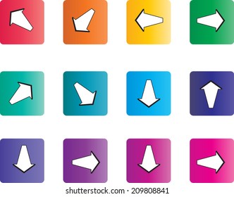 Arrow sign icon