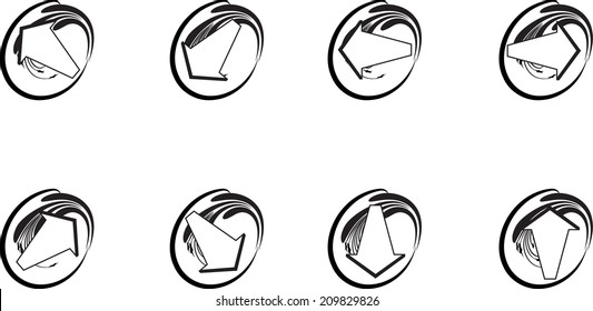 Arrow sign icon