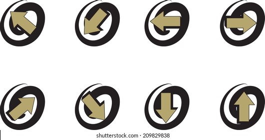 Arrow sign icon