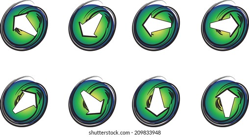 Arrow sign icon