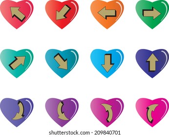 Arrow sign icon 