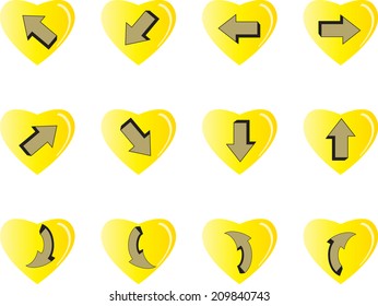 Arrow sign icon 