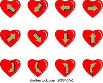 Arrow sign icon 