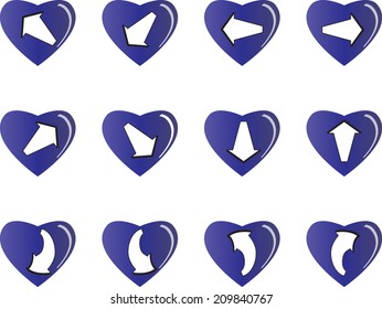 Arrow sign icon 