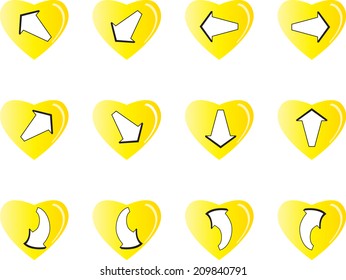 Arrow sign icon 