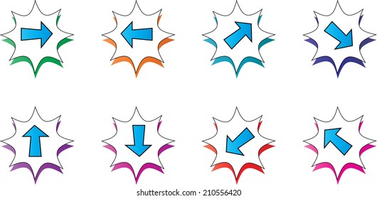 Arrow sign icon