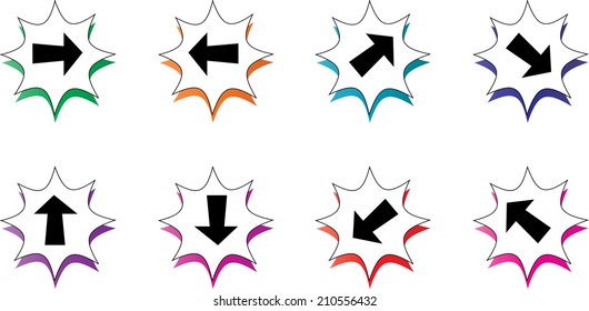 Arrow sign icon