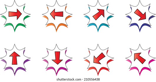 Arrow sign icon