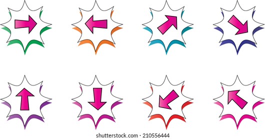 Arrow sign icon
