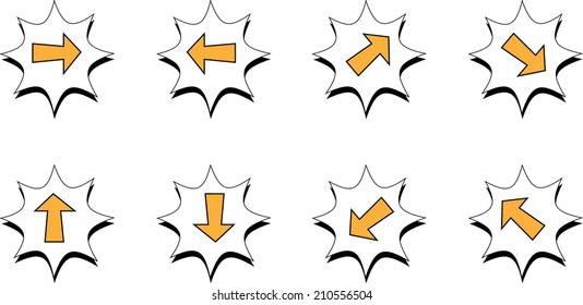 Arrow sign icon