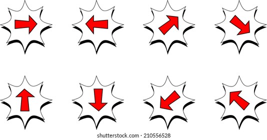 Arrow sign icon
