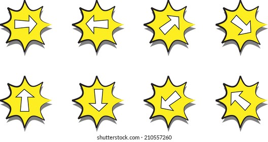 Arrow sign icon