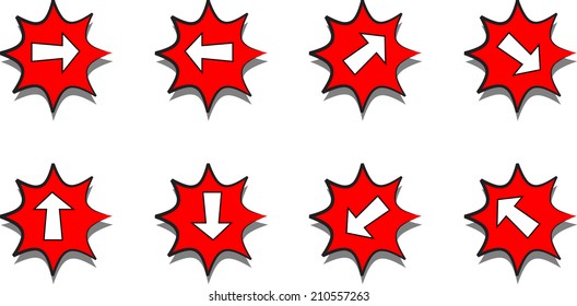 Arrow sign icon