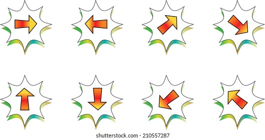 Arrow sign icon