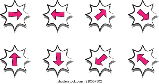 Arrow sign icon