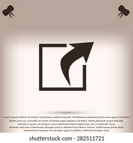 arrow sign icon