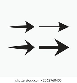 Arrow sign icon, arrows vector set